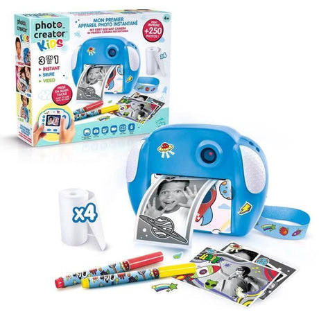 Appareil Photo a impression instantanée Junior - Theme fusée PHOTO CREATOR - CLK 011 Canal Toys