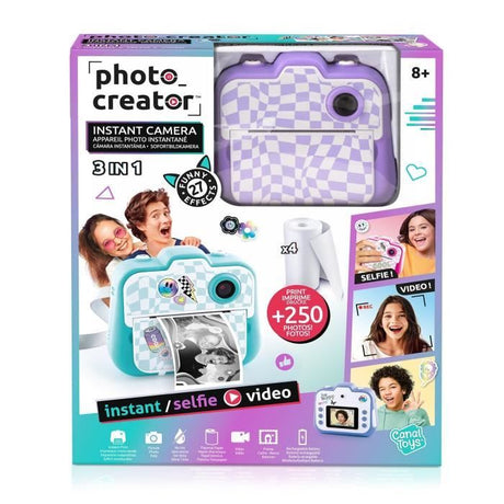 Appareil Photo Instantané - Violet- Creator - CLK 056 Canal Toys