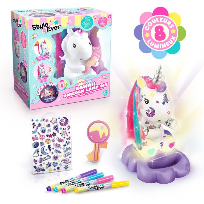 Lampe Licorne a Décorer Cosmique Edition Collector Canal Toys