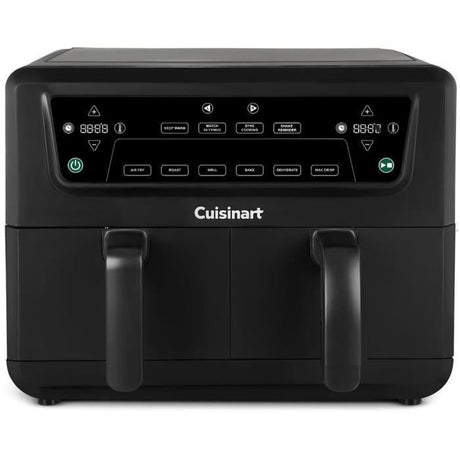 Friteuse sans huile CUISINART - Airfryer AFD10OBLE - Capacité 10,4L - Double cuves - Noir - 2400W