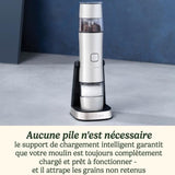 Saliere / Poivriere - CUISINART - SG6SE - 20 min - Automatique - Rechargeable - Gris perle