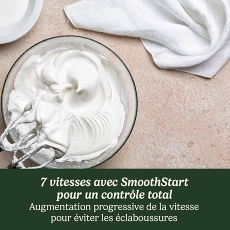 Batteur électrique - CUISINART - HM7U/E POWER ADVANTAGE 7 Speed - 200 W - 7 vitesses - Blanc