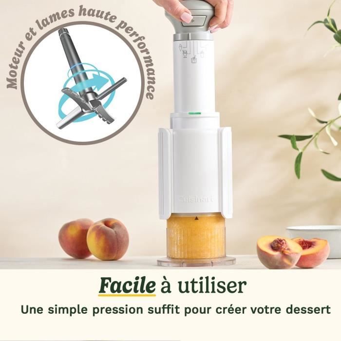 Machine a glace CUISINART - ICEFD10E - Capacité 3 x 240ml - 250W