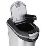 CURVER Conteneur a croquettes pour chien 20 kg - 54L - Aspect métal