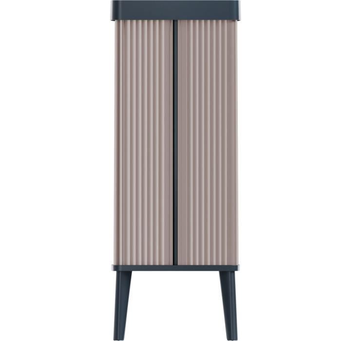 Poubelle sur Pied - VERTO - 54 L - Rose Perle - Curver
