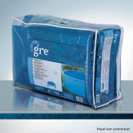 GRE - Bâche ŕ bulle ronde pour piscine acier Ř 350 cm - Épaisseur 0,18mm