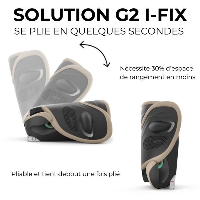 Siege auto Cybex Gold Solution G2 I-FIX 3 a 12 ans - 15 a 50 kg - 100 a 150 cm PLUS Almond Beige | beige