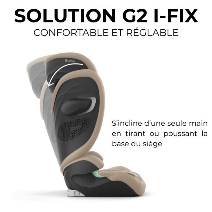 Siege auto Cybex Gold Solution G2 I-FIX 3 a 12 ans - 15 a 50 kg - 100 a 150 cm PLUS Almond Beige | beige
