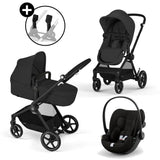 CYBEX Poussette trio EOS PLUS + Cloud G : poussette convertible + siege auto naissance allongeable+nacelle transformable en assise