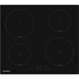 Plaque de cuisson a induction - DAEWOO - 4 foyers - 60 cm - BH6ITF37BNM - Noir