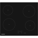 Plaque de cuisson vitrocéramique - DAEWOO - 4 foyers - 60 cm - BH6VTF27BNM - Noir
