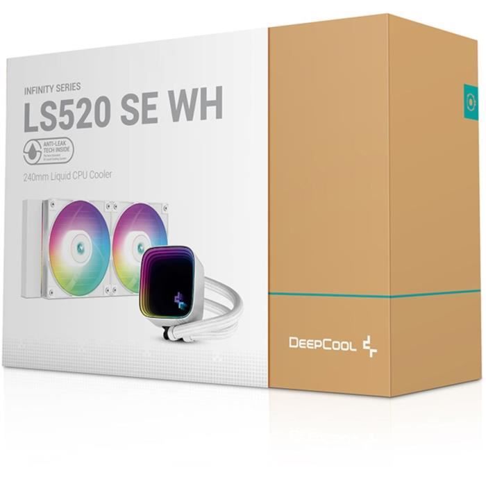 Deepcool - LS520 SE (Blanc) - Watercooling AIO - 2x120mm ARGB