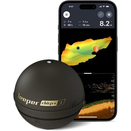 Sondeur lançable - DEEPER - CHIRP+ 3 - Wi-Fi - GPS - 3 faisceaux CHIRP - profondeur 100 m - portée 120 m