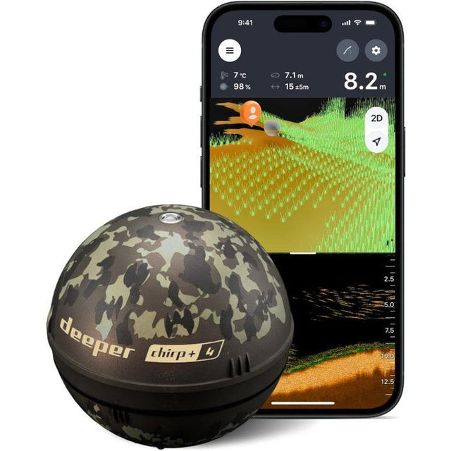 Sondeur lançable - DEEPER - CHIRP+ 4 - GPS - IA - 3 faisceaux CHIRP - portée 120 m