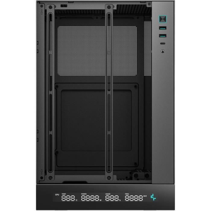 Boitier sans alimentation - DEEPCOOL CH170 Digital - Mini tour - Format M-ITX - Noir