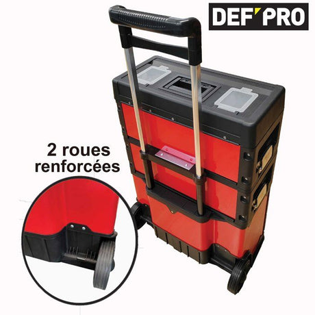 Chariot porte outils - DEFPRO - 3 modules superposables - 60 kg