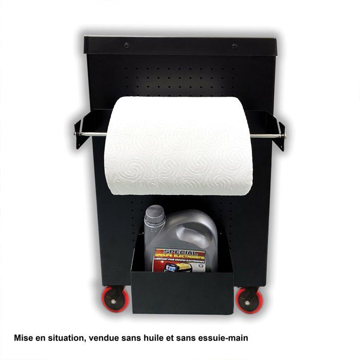 Servante d'atelier - Pleine (201 outils) - 7 tiroirs - DEFPRO - Acier - Rouge