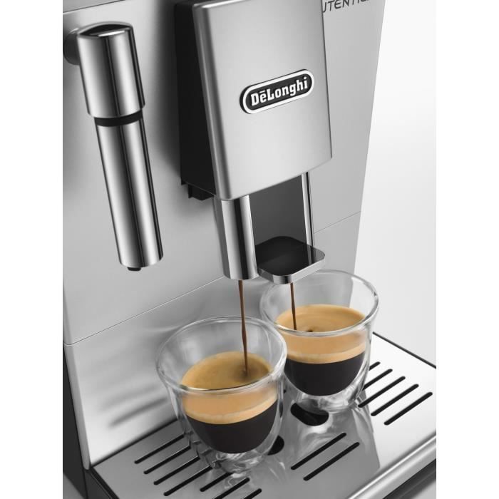 Machine expresso broyeur - De'Longhi - Autentica - ETAM29.510.SB - 4 recettes - Noir silver