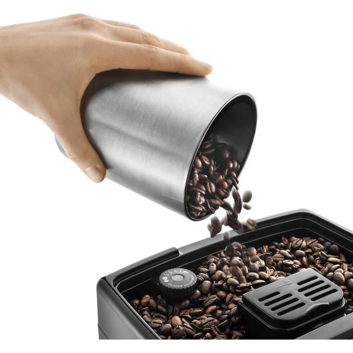Machine expresso broyeur - De'Longhi - Dinamica - ECAM350.35.SB - 4 recettes - Silver