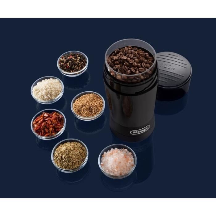 Moulins a café - DELONGHI - KG200 - 170 W - 90 g de grains - Noir