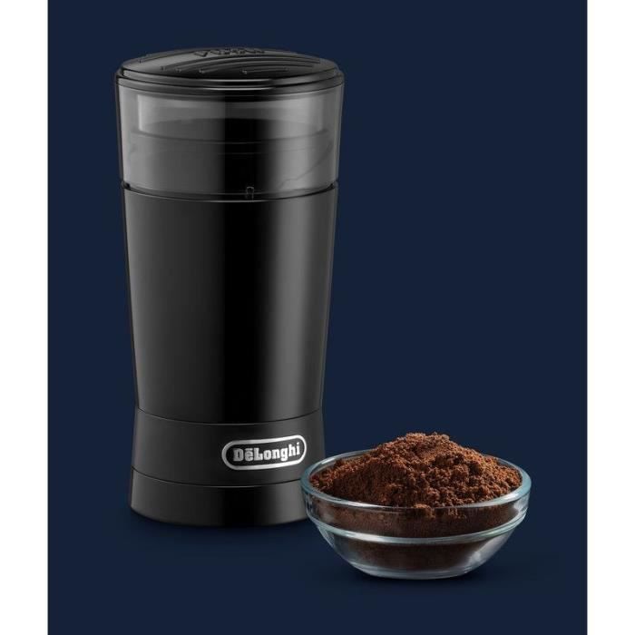 Moulins a café - DELONGHI - KG200 - 170 W - 90 g de grains - Noir