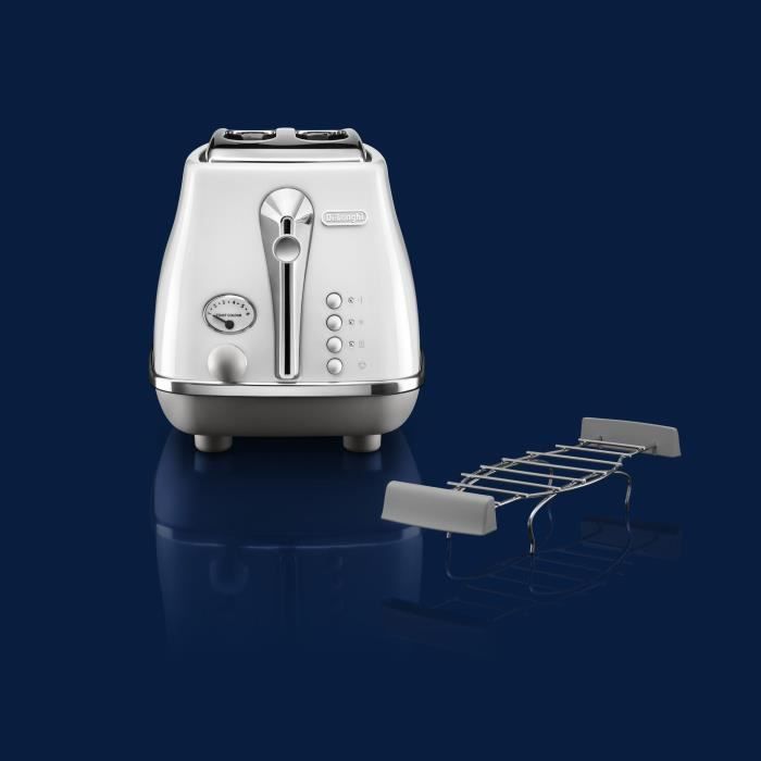 Grille-pain - DELONGHI - CTOC2103.W - 900 W - 2 fentes - Blanc