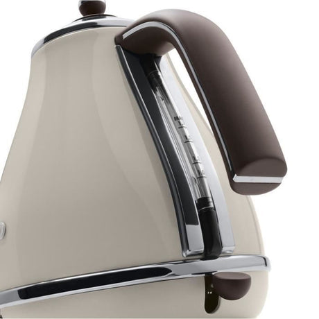 Bouilloire électrique Icona Vintage - DELONGHI - KBOV 2001.BG - 1.7 L - Résistance cachée en inox