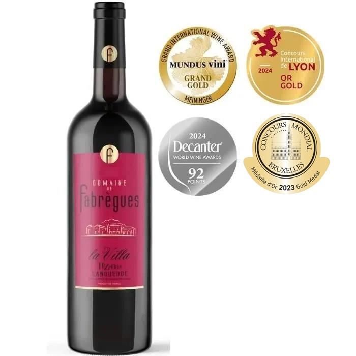 Domaine de Fabregues La Villa  Languedoc Pézenas - Vin rouge de Languedoc 2022