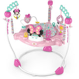 DISNEY BABY - MINNIE - Aire d'éveil bébé multi-jouets, siege sauteur a rebonds évolutif, pivotant a 360°, cadeau bébé