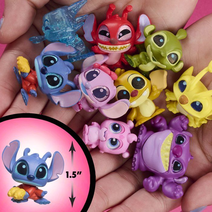 Doorables Stitch Coffret collector, Doorables Disney, Figurine a collectionner de 3,8 cm, Des 5 ans