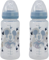 Lot de 2 biberons - DISNEY BABY - MICKEY COLLECTOR - 360 ml - Tétine silicone - Débit 3 positions