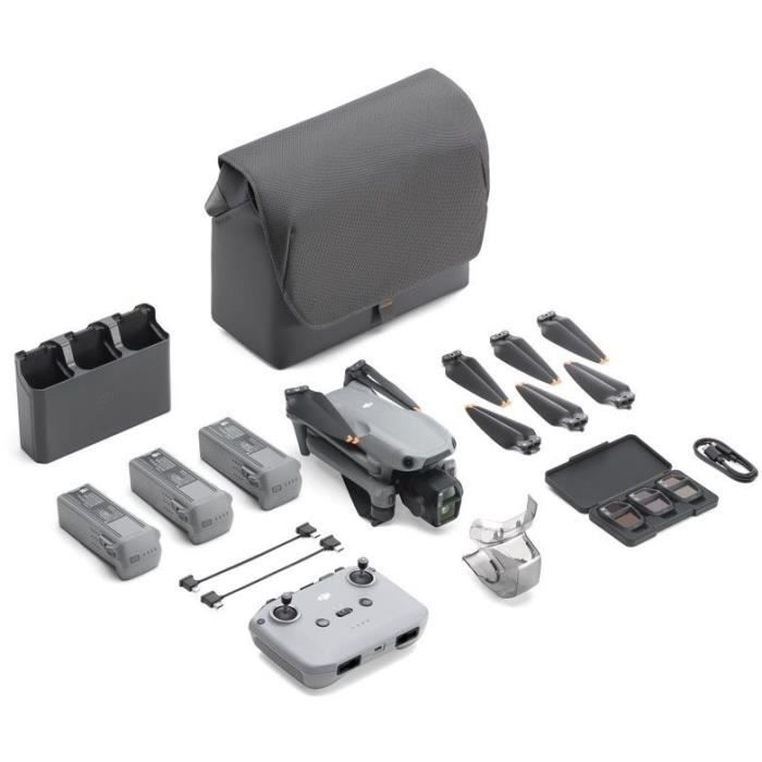 Drone - DJI - Air 3S Fly More Combo (- DJI - RC-N3) - Double Caméra CMOS 1 et Télécam 70mm - 14 Stops de Plage Dynamique - RTH Int