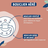 Duo sucettes caoutchouc - DODIE - GAIA - Ronde - 0/6 mois - Grain de sable
