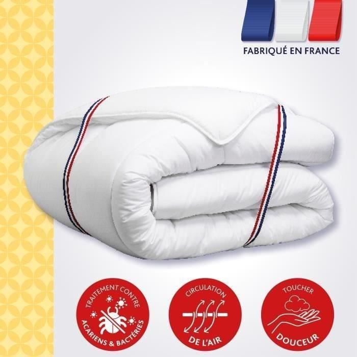 Couette Tempérée 300 gr/m˛ - DODO - VICTORIA - Anti-Acariens - 140 x 200 cm - Blanc
