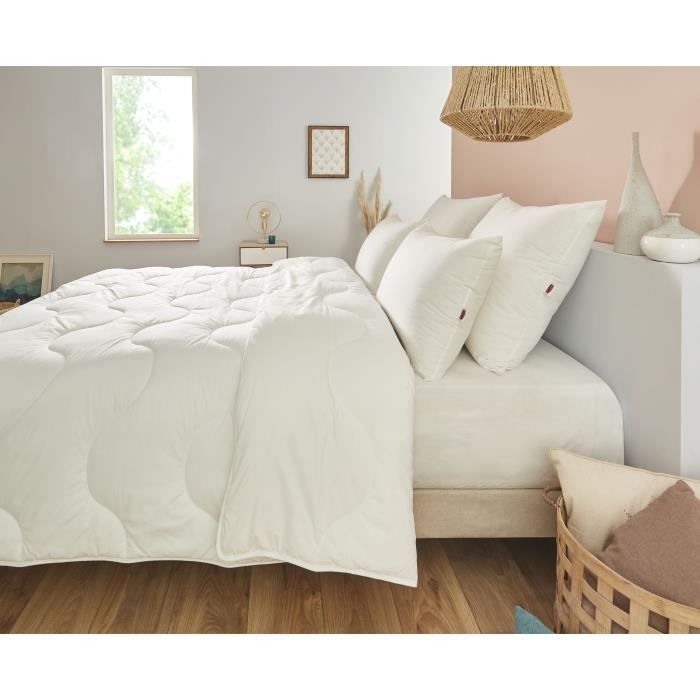 Couette Chaude 450gr/m˛ - DODO - CHAMPS DE LIN - 220 x 240 cm - Blanc