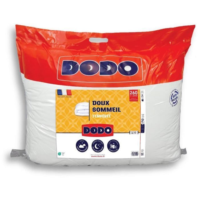Couette Tempérée 300 g/m˛ -DODO - DOUX SOMMEIL - 240 x 260 cm - Blanc