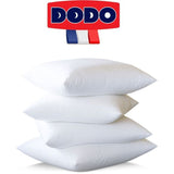 DODO - Lot de 4 oreillers moelleux - 60 x 60 cm - 100% Polyester VOLUPT'AIR - Blanc