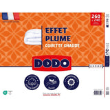 DODO - Couette chaude - Effet Plume - 240 x 260 cm - 400 g/m˛ - 2 personnes - 100% Polyester
