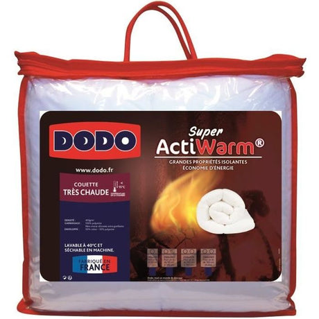 Couette Tres Chaude 450gr/m˛ - DODO -SUPER ACTIWARM - 240 x 260 cm - Blanc