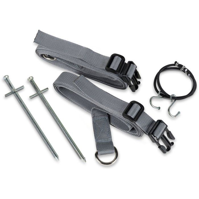 Kit de sangles anti-tempête - DOMETIC - Storm Straps - Sangles robustes pour vents forts - Fixation par pince