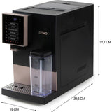 Machine a expresso automatique avec broyeur DOMO DO743K – 19 bar – 6 recettes café – 1350 W – Noir