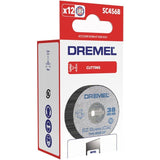 Lot de 12 Disques DREMEL - EZ SpeedClic - Tronçonnage/Découpe Métaux - ř 38mm - épaisseur 1,2mm
