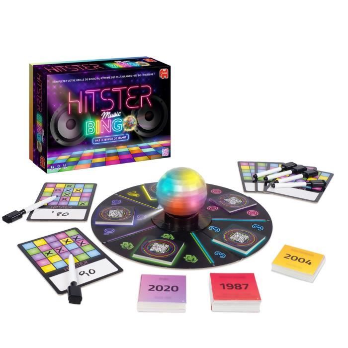 Hitster Bingo - Jeu de société - DUJARDIN - Revivez 100 ans de hits musicaux