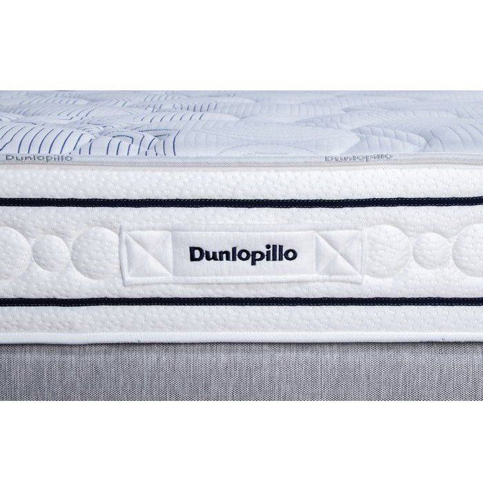 Ensemble matelas sommier  90x190 marque DUNLOPILLO - Hauteur 20 cm - Ressorts ensachés -5 zones - Equilibré - Fabriqué en France
