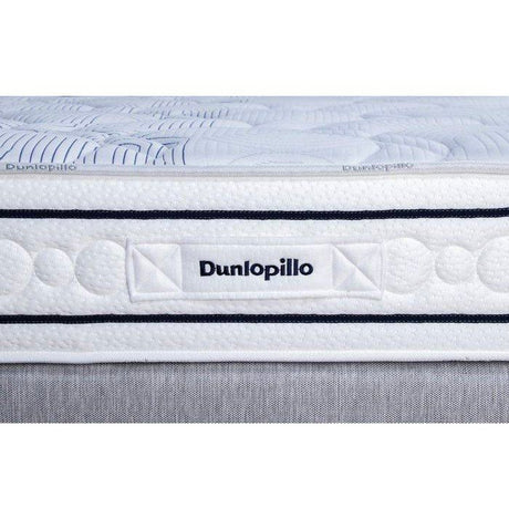 Ensemble matelas sommier  90x200 marque DUNLOPILLO - Hauteur 20 cm - Ressorts ensachés -5 zones - Equilibré - Fabriqué en France