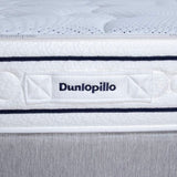 Ensemble matelas sommier  160x200 (2x80)marque DUNLOPILLO Hauteur 21 cm- Latex -7 zones - Soutien Équilibré - Fabriqué en France