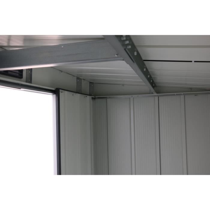 Abri de jardin - Métal - DURAMAX - 3,25 m˛ - 0,33 mm - Anthracite - DUECOPENT84PR