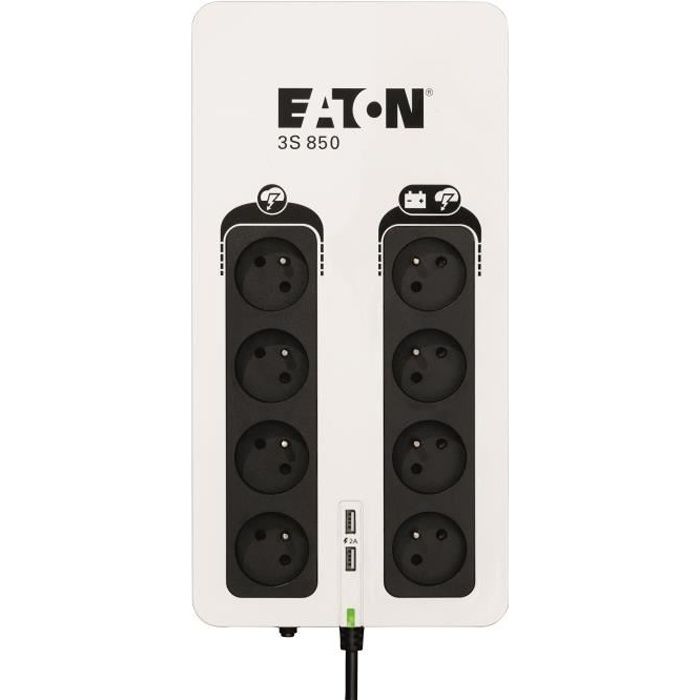 Onduleur Eaton 3S Gen 2 FR - 850VA (Blanc/Noir)