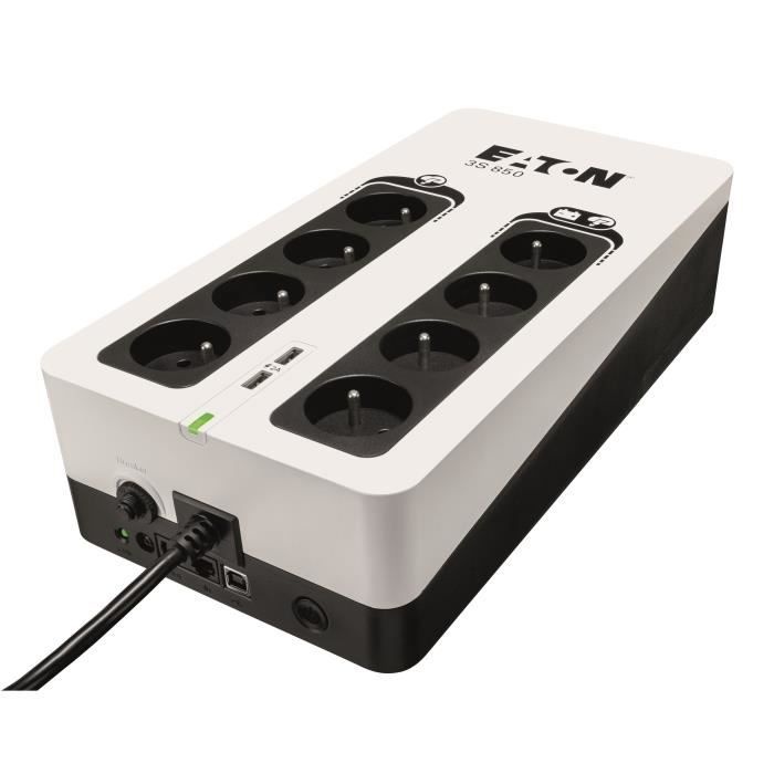 Onduleur Eaton 3S Gen 2 FR - 850VA (Blanc/Noir)