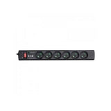 Multiprise/Parafoudre - EATON Protection Strip 6 DIN - PS6D - 6 prises DIN européennes - Noir
